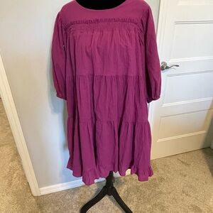 Purple Babydoll Dress